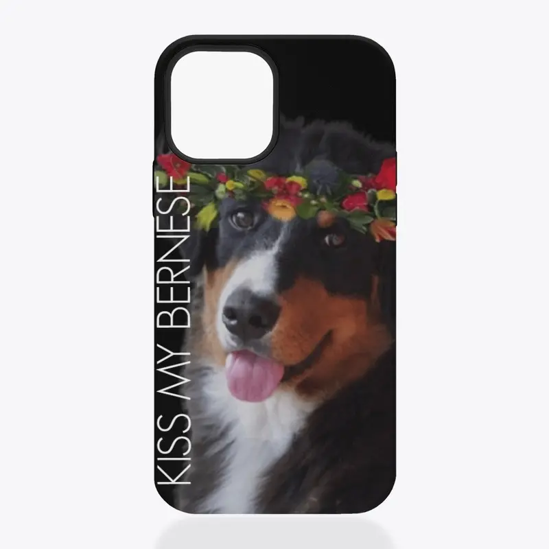 Kiss My Bernese Love iPhone Case