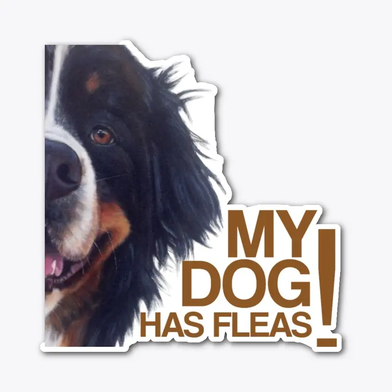 Funny Bernese Fleas Sticker