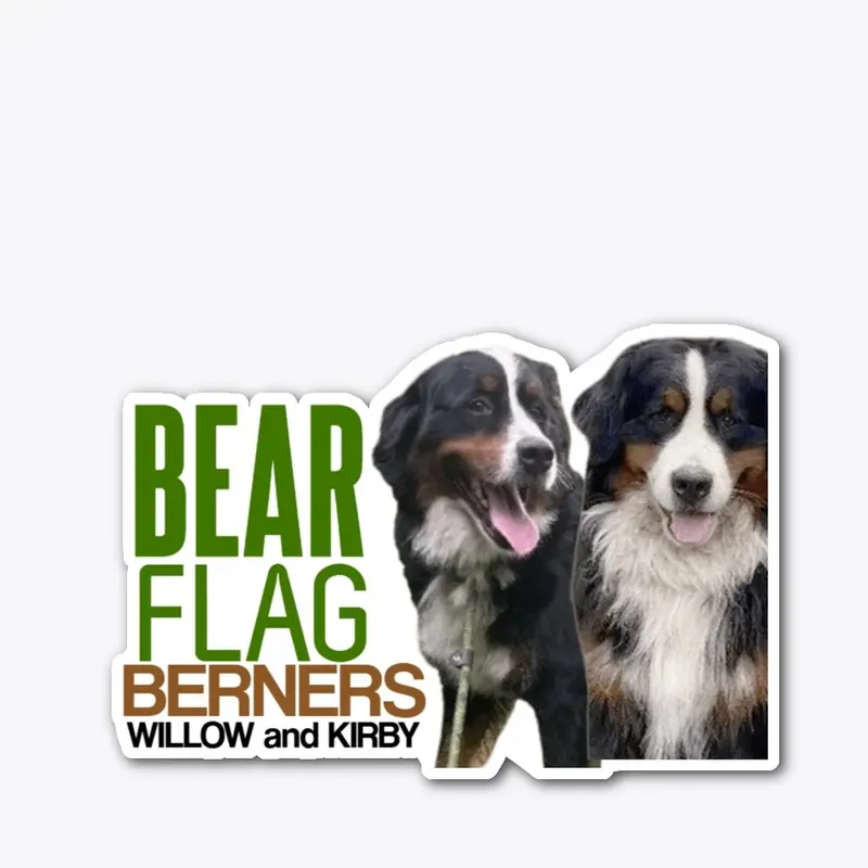 Bear Flag Berners Sticker